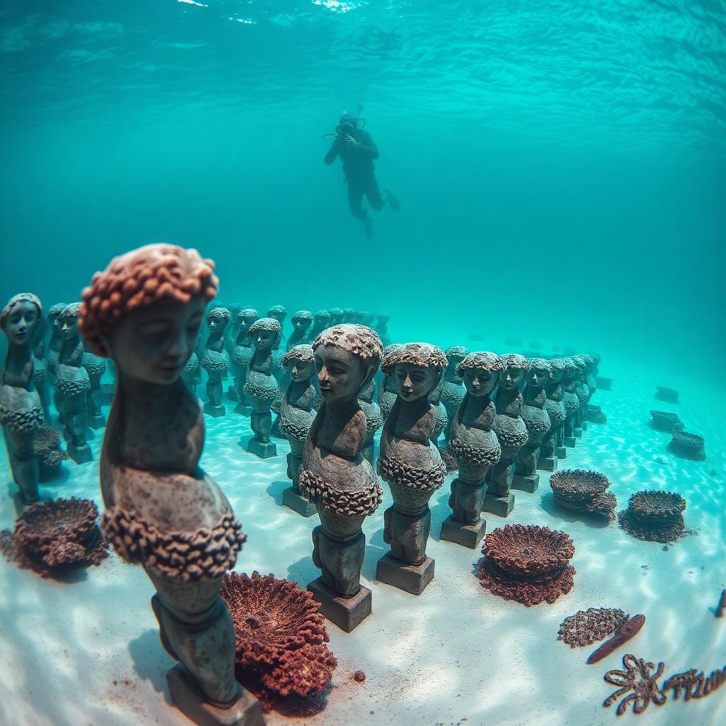 Underwater and coastal scenery of Cancun, Mexico — Easy Caribbean diving base.