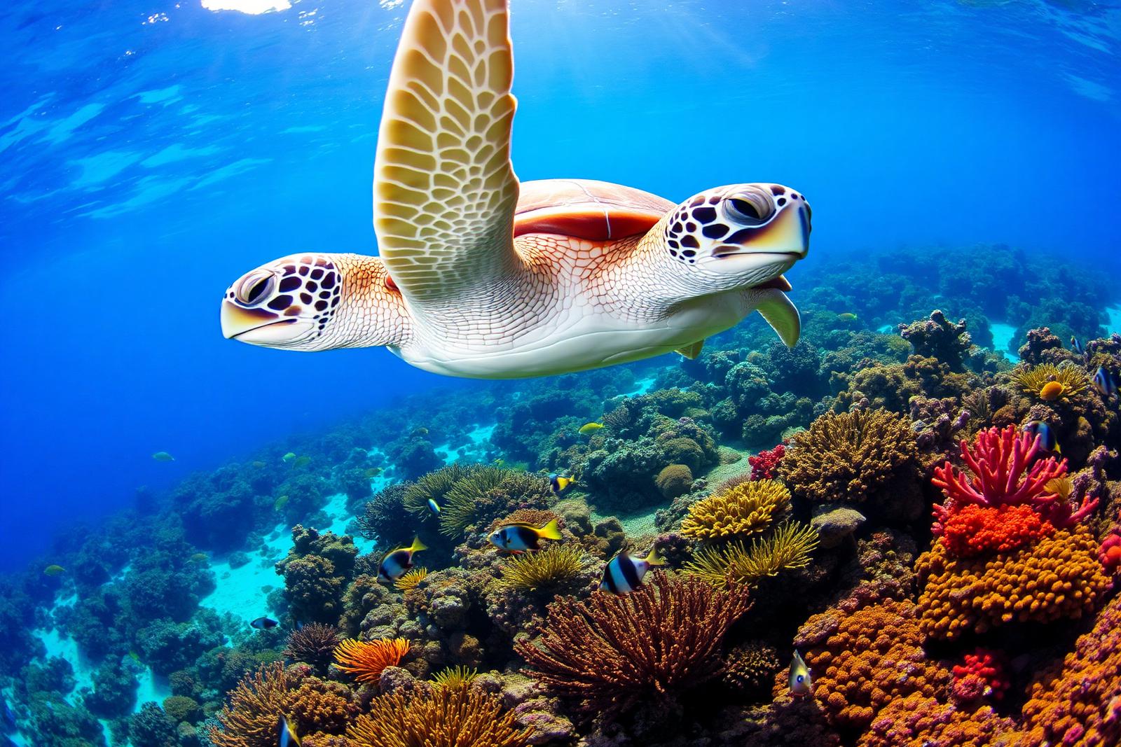 Underwater and coastal scenery of Palm Beach — Drift diving with big animals.