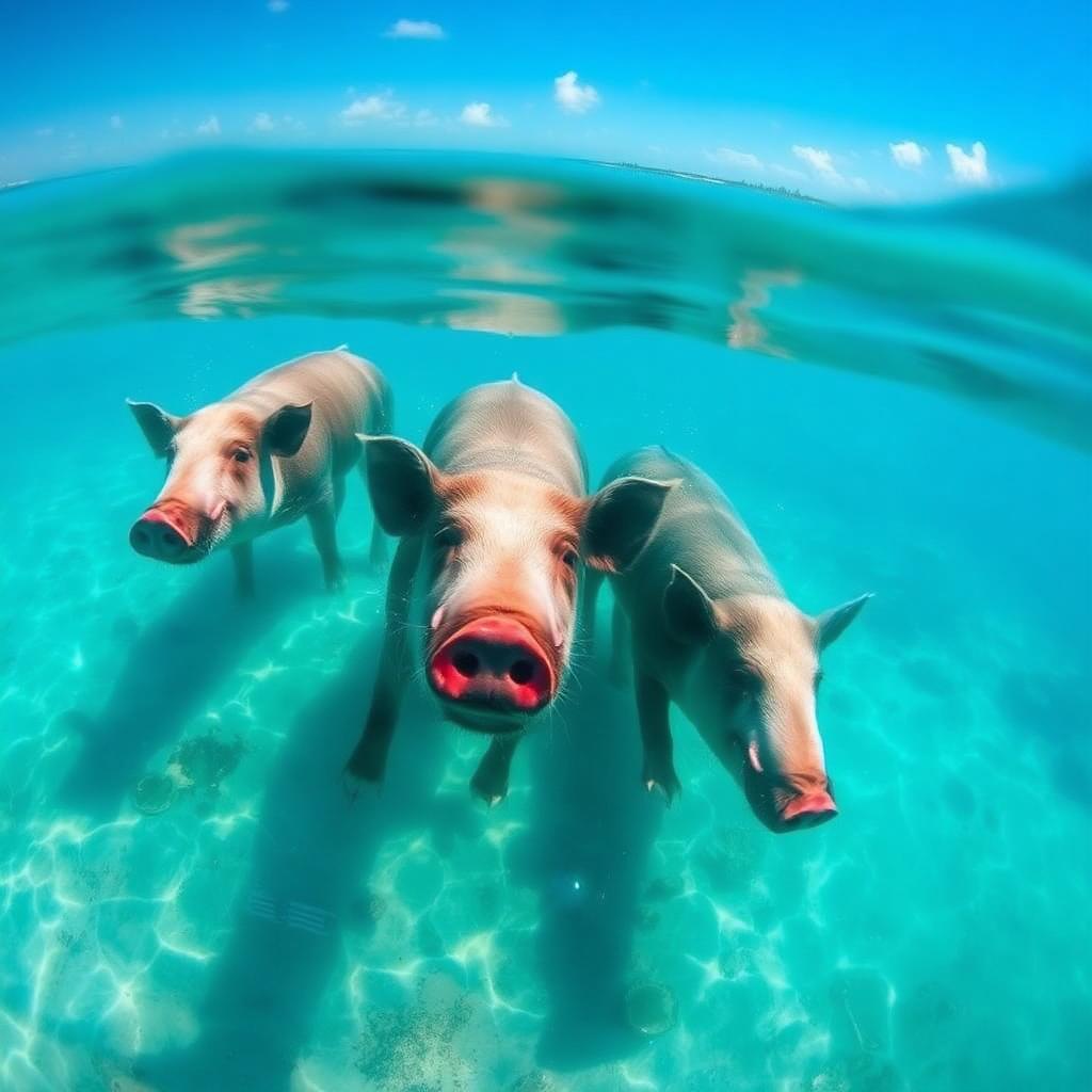 Underwater and coastal scenery of the Bahamas — Sharks, blue holes, and 700 islands of options.