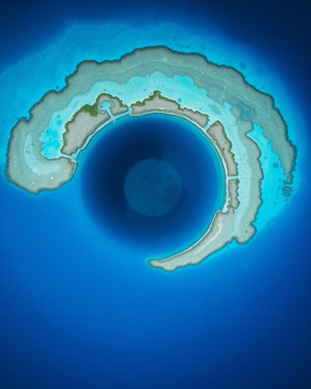 Underwater and coastal scenery of Belize — The Blue Hole and the world's second-largest barrier reef.