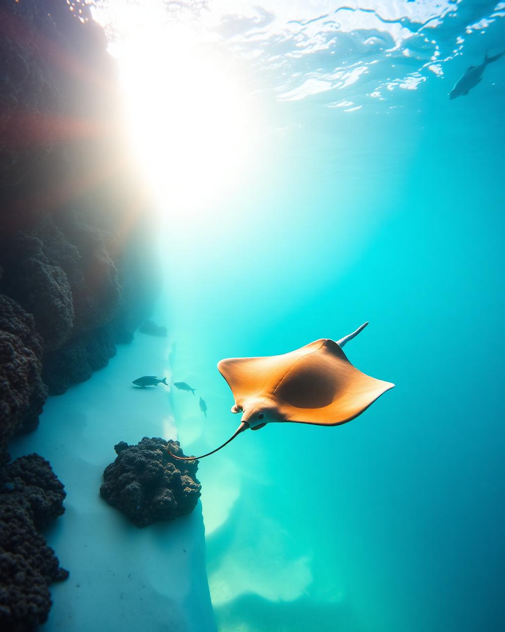 Underwater and coastal scenery of Cayman Islands, Cayman Islands — Wall diving, stingrays, and world-class visibility.