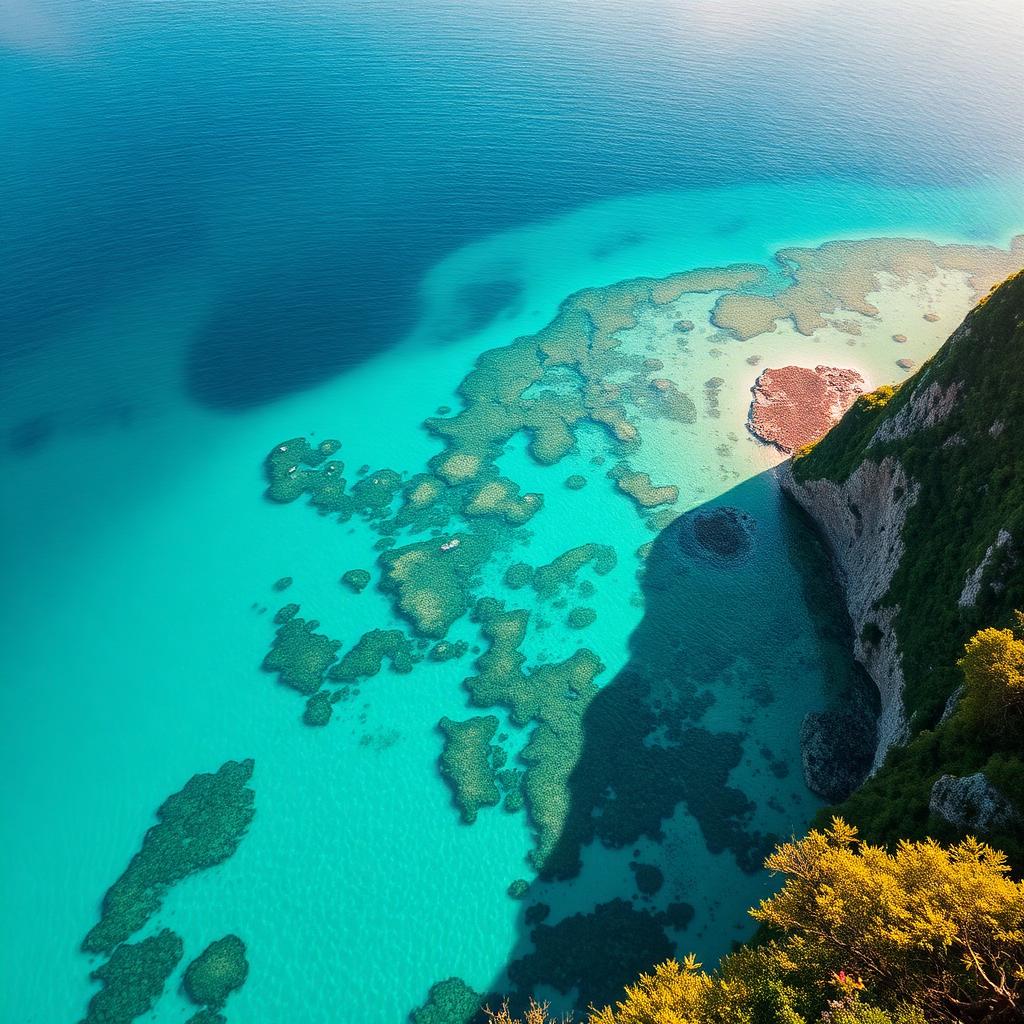 Underwater and coastal scenery of Jamaica — Cliffs, reef, and Negril's underwater walls.