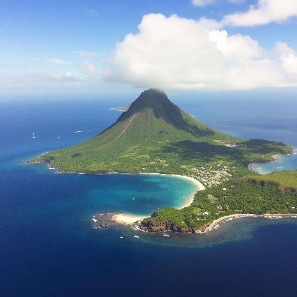 Underwater and coastal scenery of Saba — A pinnacle diver's island where everything drops straight down.