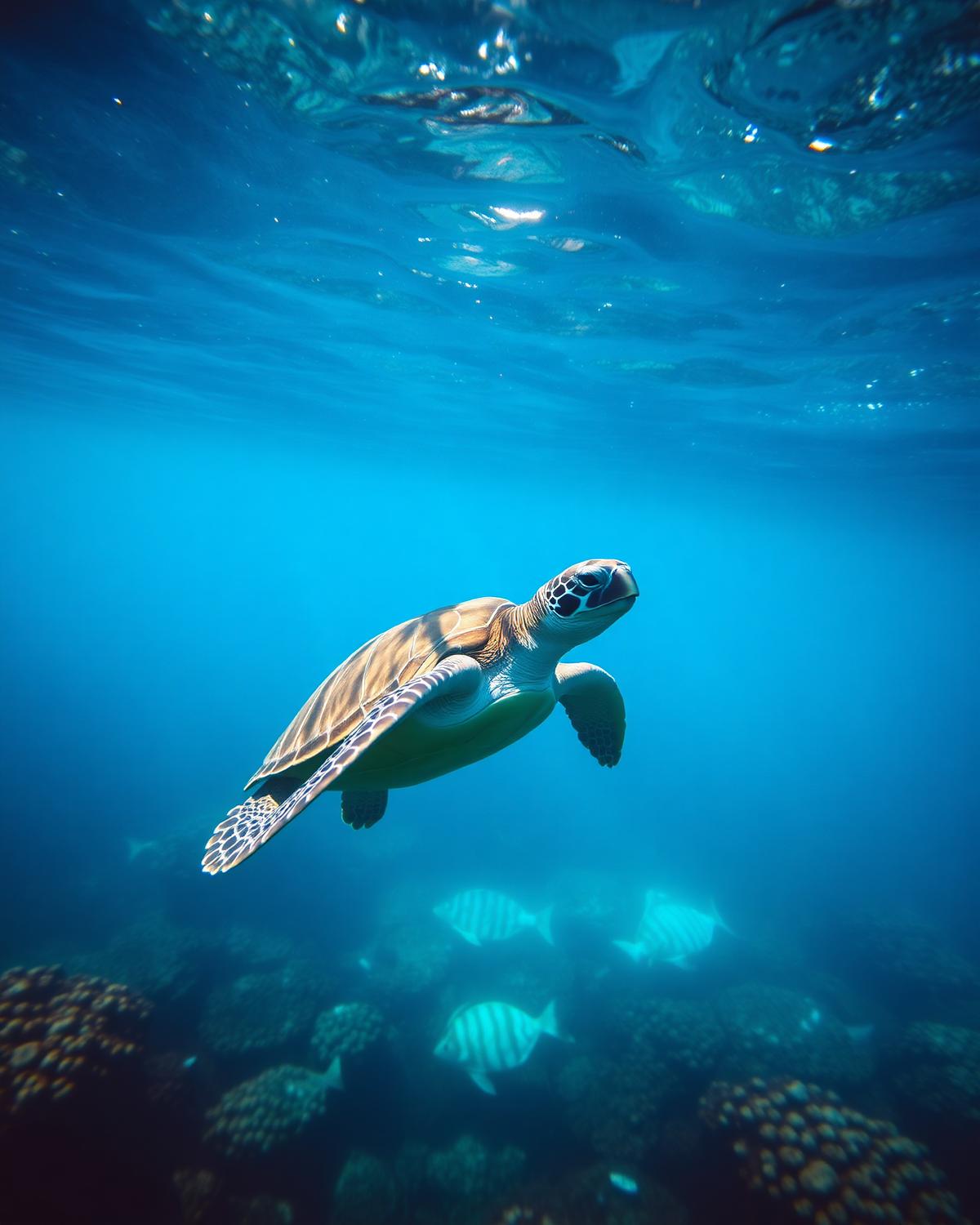 Sea Turtles — underwater photograph